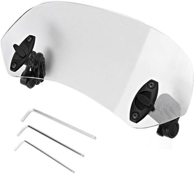 DEWIN Windabweiser Motorrad, Universal Windschutzscheibe Motorrad Windschild Spoiler Universal Motor