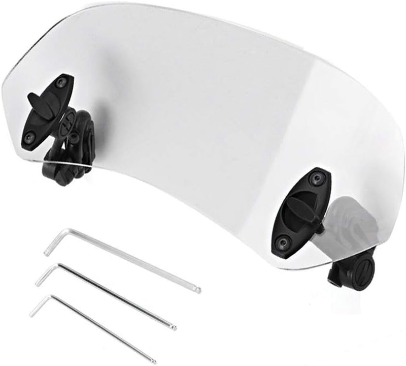DEWIN Windabweiser Motorrad, Universal Windschutzscheibe Motorrad Windschild Spoiler Universal Motor