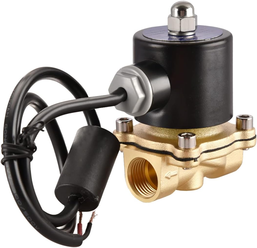 Heschen Messing Elektrisches Magnetventil, 2W-200-20J, PT3/4'', DC12V, Direct Action Wasser Air, Nor