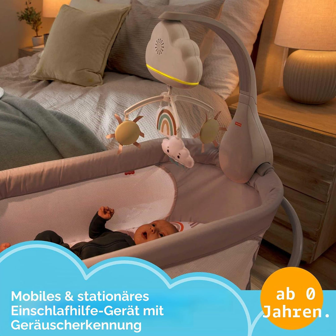 Fisher-Price HBP40 - Regenbogen-Mobile für Babybett, Tisch-Spieluhr und für Babys und Kleinkinder, S