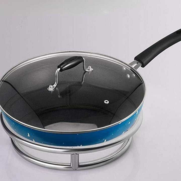 Gas-Wok-Ring, doppelseitige Kochtopfhalterung, stabilisiert Woks mit rundem Boden, langlebiger, verc