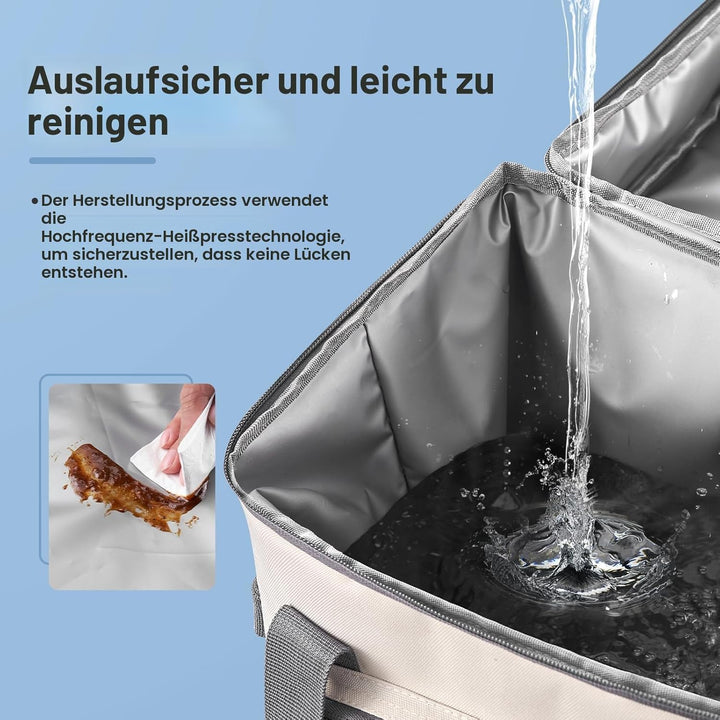 Odoland Kühlrucksack mit 3 Kühlakkus, 30 can Thermo Kühltasche Wasserdicht Rucksack zum Kühl mit Fla