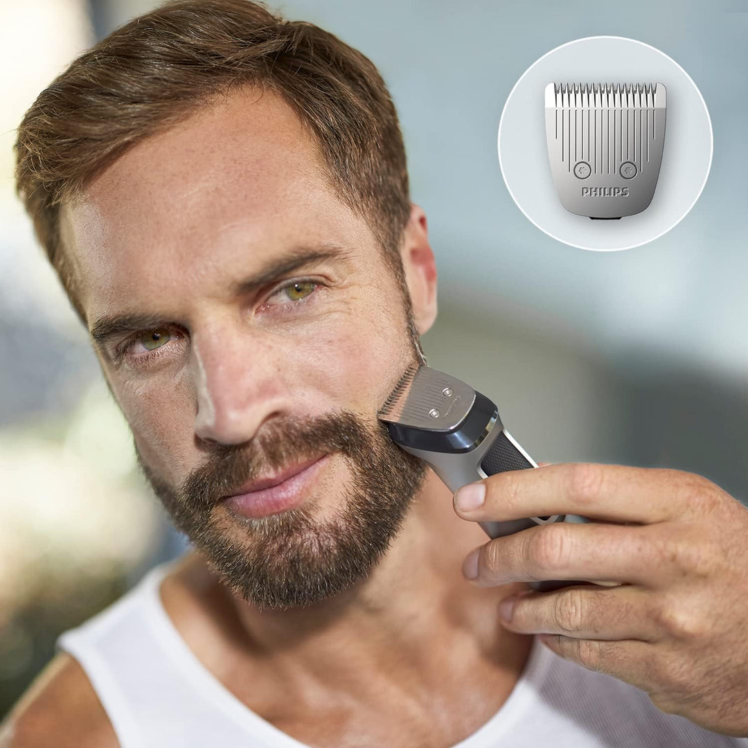 Philips MG7720/18 14-in-1 Barttrimmer und Haarschneider für Herren, optimale Präzision, Dual-Cut-Tec