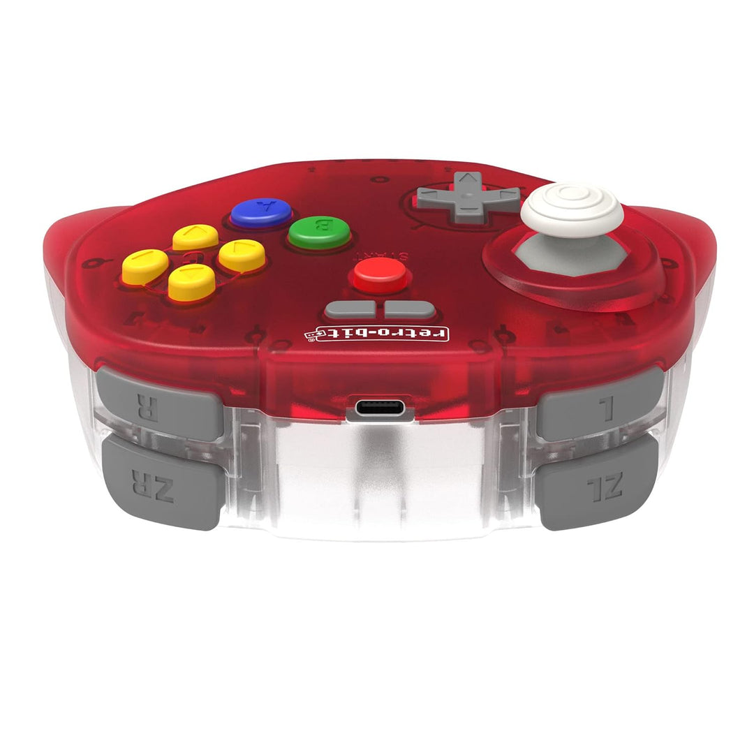 Retro-Bit Tribute64 2.4Ghz Wireless Controller For N64, Switch, PC, Mac and Other USB Devices - Clea