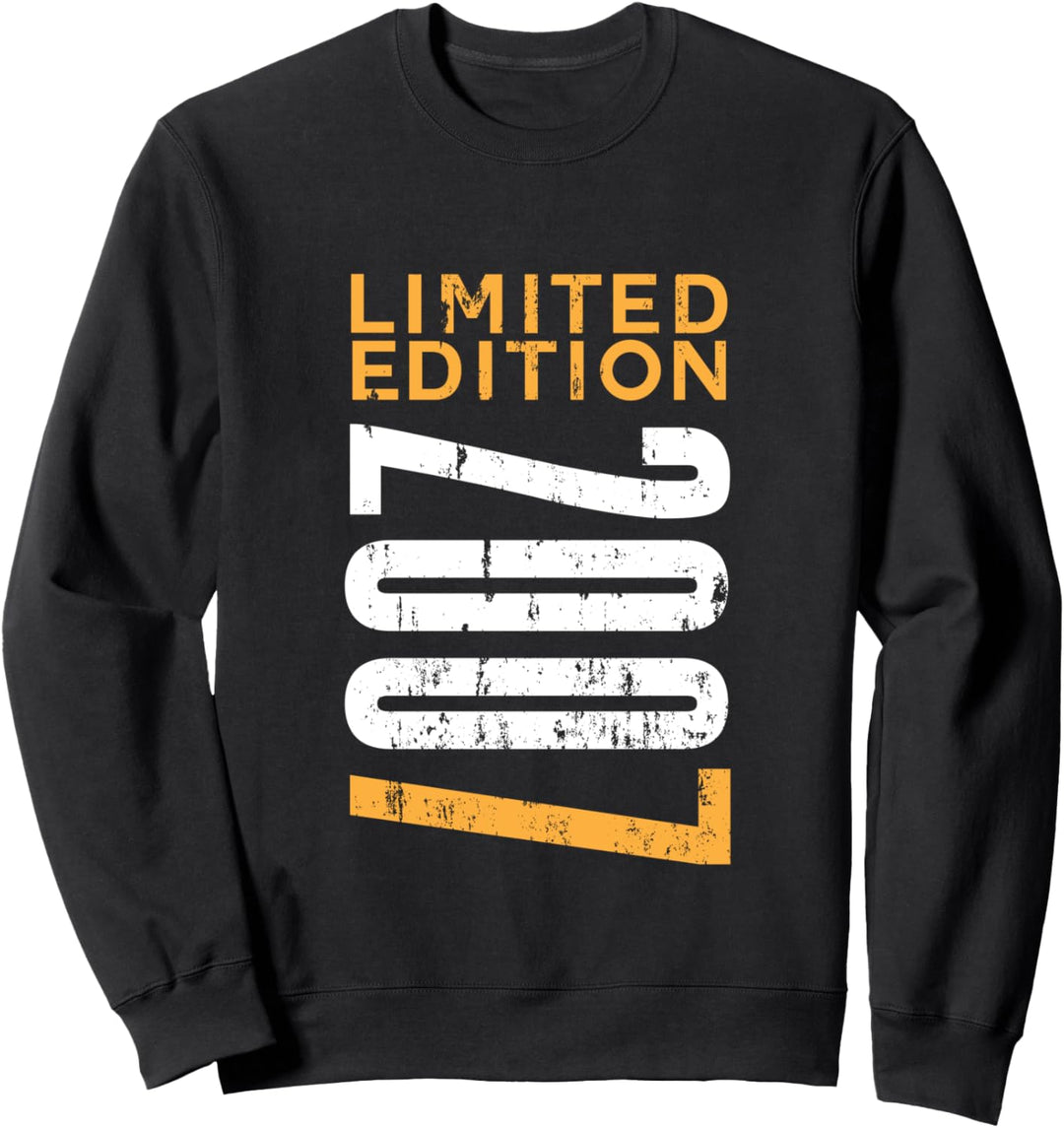 Limited Edition 2007 Vintage 15 Geburtstag Jungen Mädchen Sweatshirt