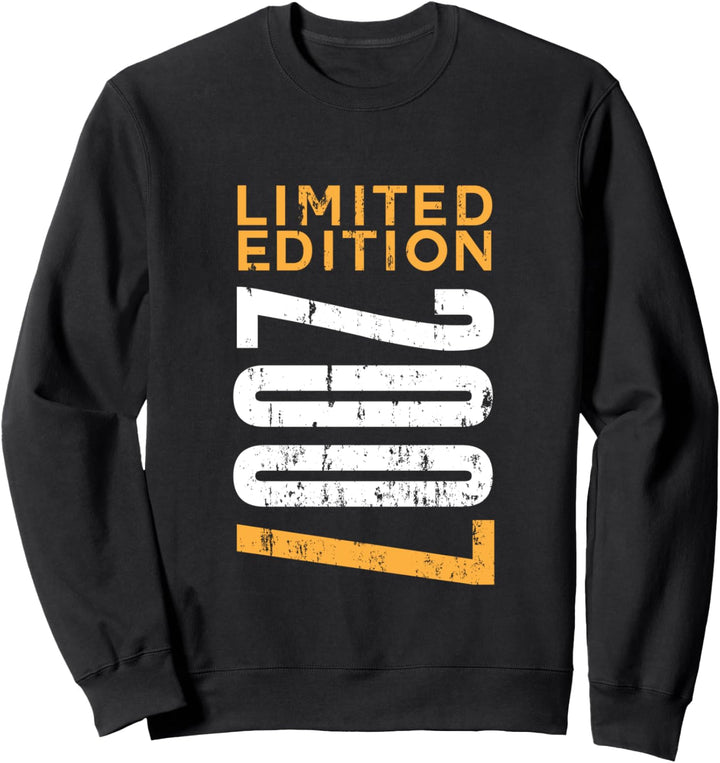 Limited Edition 2007 Vintage 15 Geburtstag Jungen Mädchen Sweatshirt
