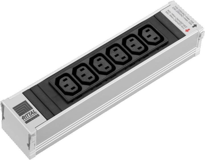 Rittal 7856080 7856.080 19 Zoll Netzwerkschrank-Steckdosenleiste Kaltgeraete-Steckdose C13 10A