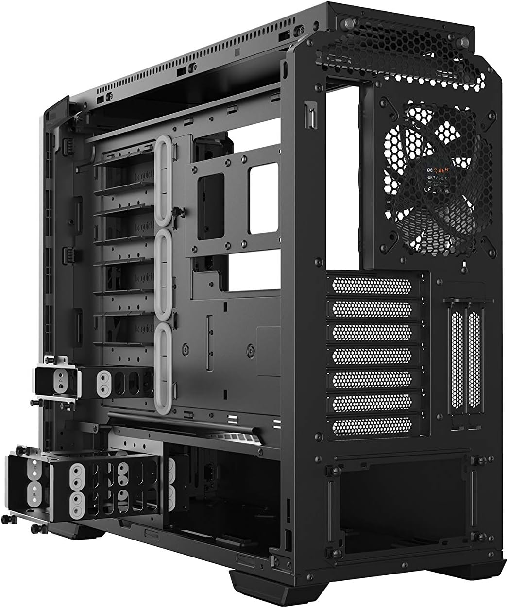 be quiet! Silent Base 601 ATX PC Midi PC Gehäuse mit Seitenfenster Silber