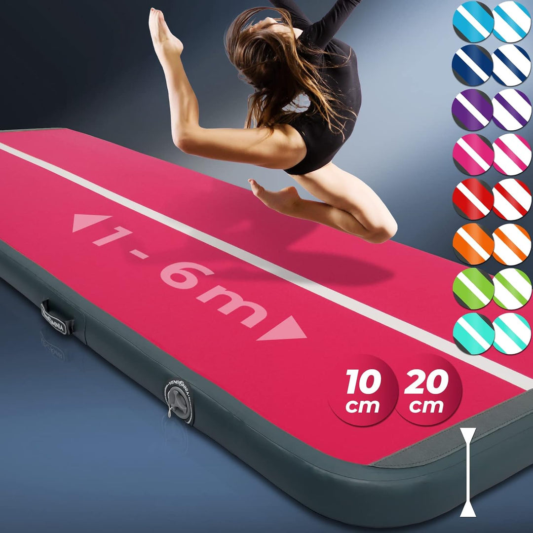 AIR Tracking TRACK Matte - aufblasbar Airtrack Tumbling Matte 10cm - 20cm hoch mit elektrischer Pump