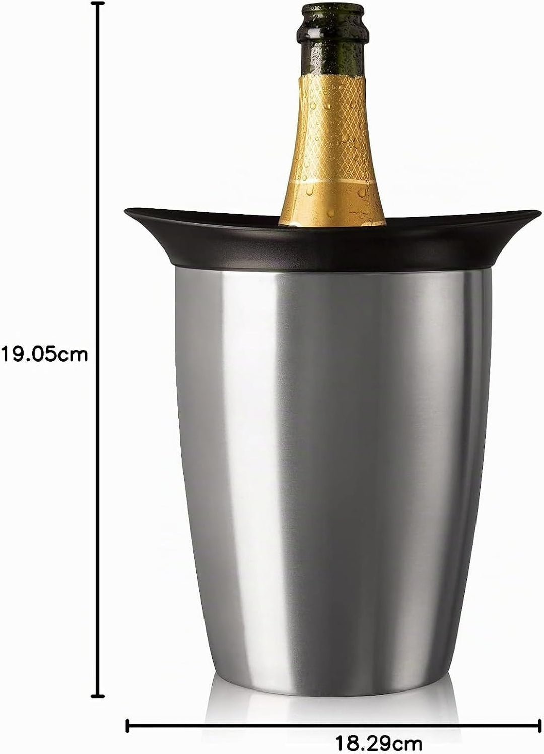 Vacu Vin Champagne Cooler – Active Bottle Chiller – Includes Removable Cooling Sleeve – Keeps Champa