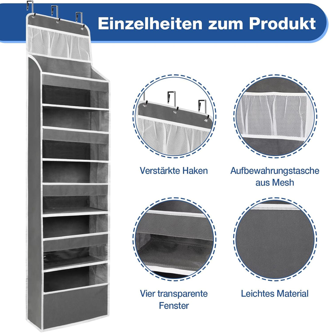 Küchenschrank Organizer Tür mit 5 Fächern - Schuhregal Tür Hängend für Bad, Küche, Kinderzimmer - Hä