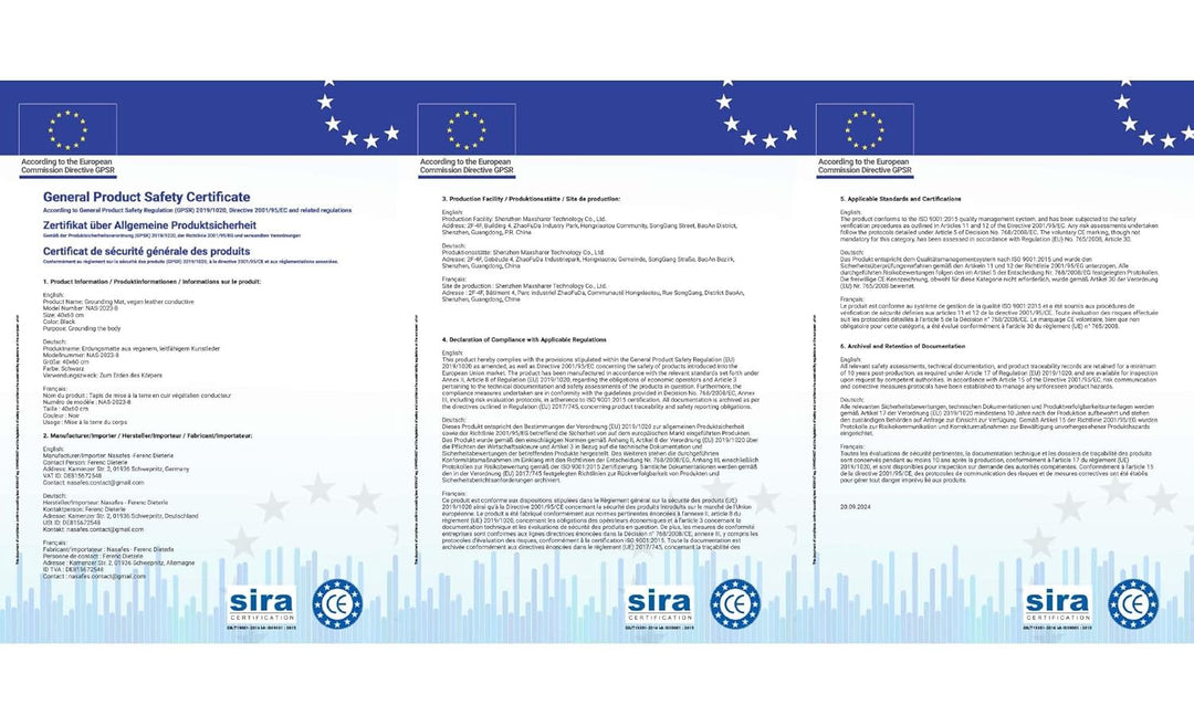Erdungsmatte verbindet Sie mit der Erde - Ideal als Erdungsmatte für Bett oder als Erdungsmatte Schr