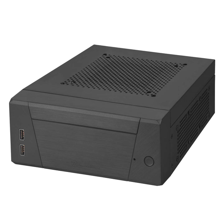 SilverStone Technology SST-ML10B - Milo Mini-ITX kompaktes HTPC Desktop Gehäuse, modulares Design, I