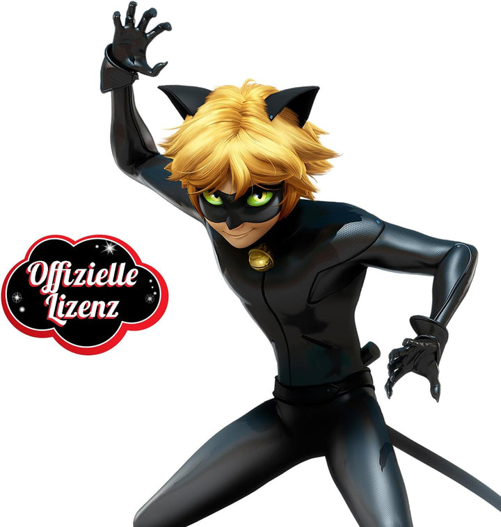 Bandai - Miraculous Ladybug - Verwandlungsset - Cat Noir - Superhelden-Kostüm und Accessoires - Kost