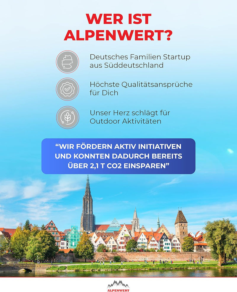 ALPENWERT Wasserfilter Outdoor - Trinkwasserfilter für 4000 Liter gefiltertes Wasser - Trinkwasserau