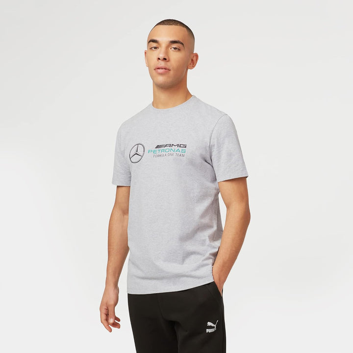 Mercedes AMG Petronas Formel 1 Team - Offizieller Formel 1 Merchandise - Grosses Logo T-Shirt S Grau