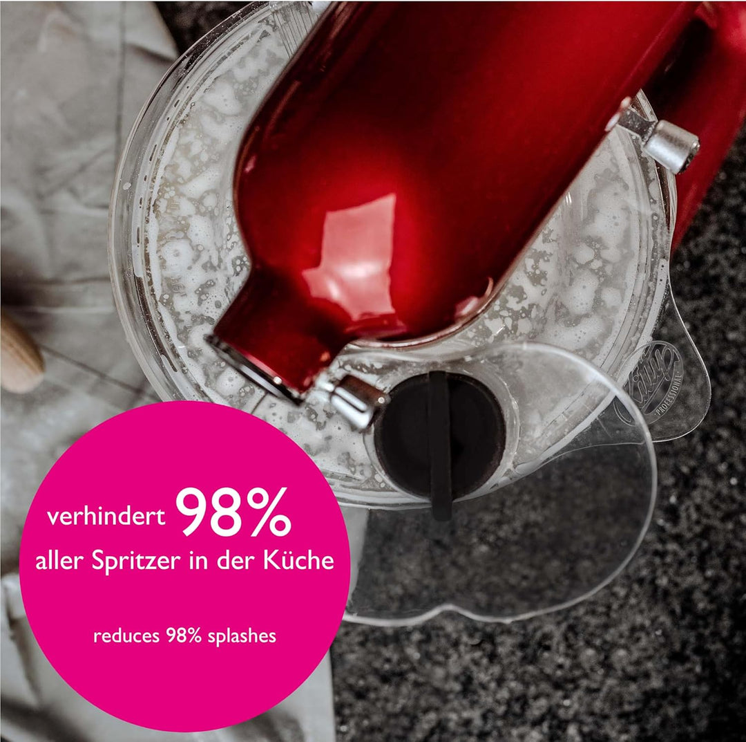 Kitty Professional splash guard compatible with Kitchen Aid 6.6 and 6.9 liter kitchen machines