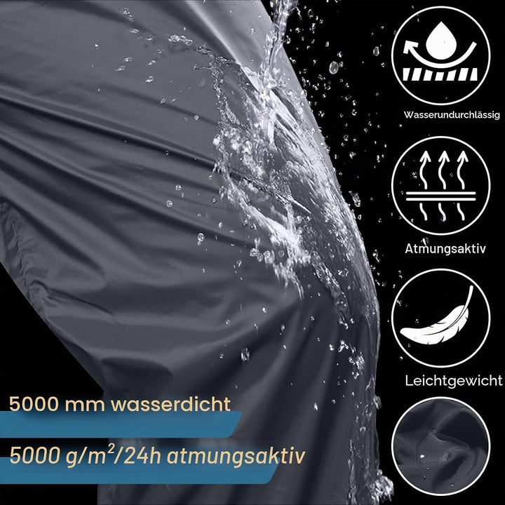 Asfixiado Regenhose Herren Fahrrad Leichte wasserdichte Winddichte Outdoorhose zum Wandern Camping T