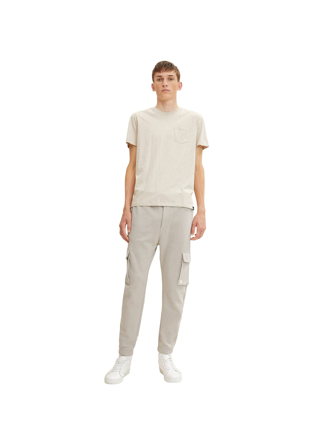 TOM TAILOR Denim Herren Cargo Jogginghose M 11754 - Light Dove Grey, M 11754 - Light Dove Grey