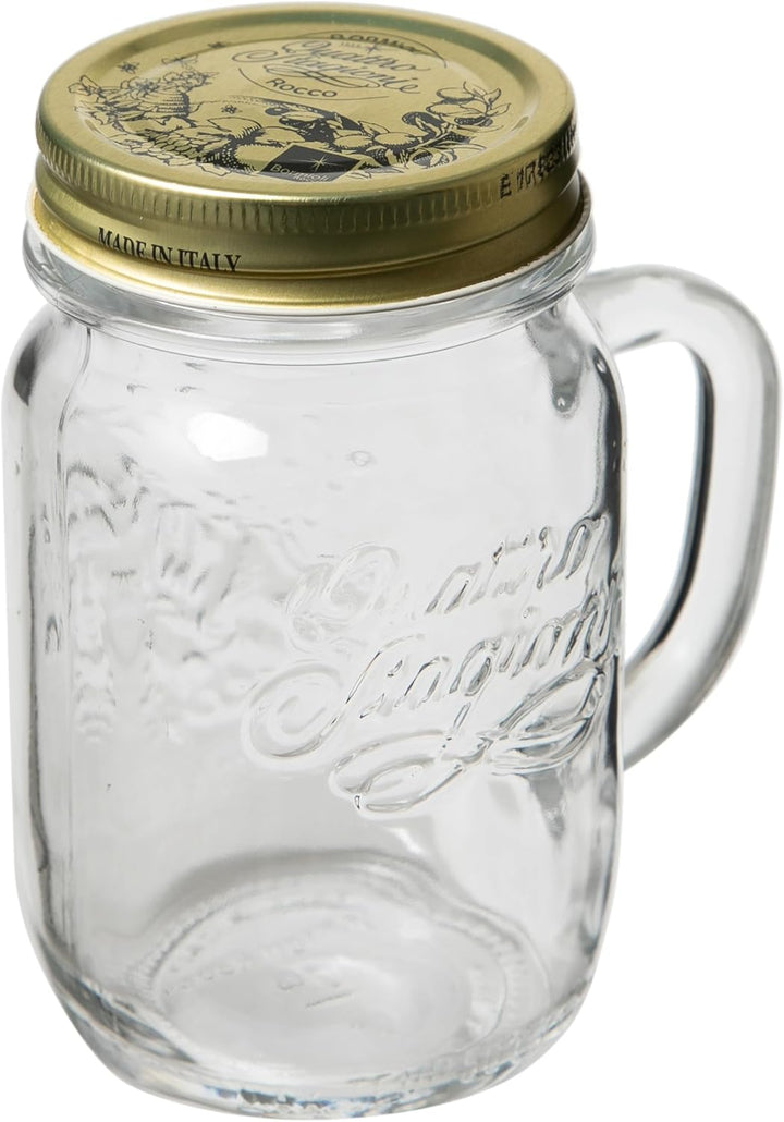 Bormioli 94121 Rocco America Set mit 6 blauen Gläsern, Glas, 30 cl