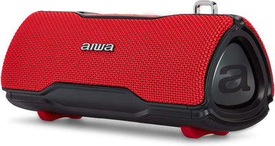 AIWA BST-500RD: Stereo-Bluetooth-Lautsprecher, TWS, tragbar, rot, geeignet für Android oder iPhone