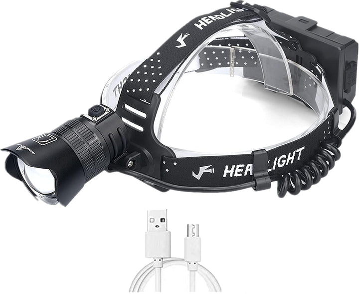 WINDFIRE XHP99 Stirnlampe USB wiederaufladbar, 80000 Lumen Bewegungssensor Superhelle Hochleistungs-