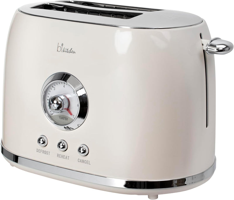 Toaster Retro Style Nostalgia 200, 800 Watt, 2 Scheiben, einstellbarer Bräunungsgrad, automatische Z