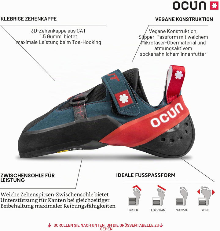Ocun Bullit 41.5 EU Petrol Red, 41.5 EU Petrol Red