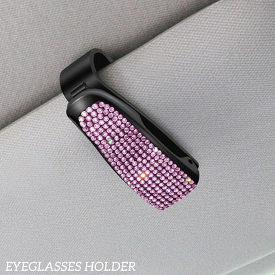 hifrom 17 Stück Glitter Damen Auto Interieur Zubehör, Glitter Autozubehör Glitter Damen Brillengeste