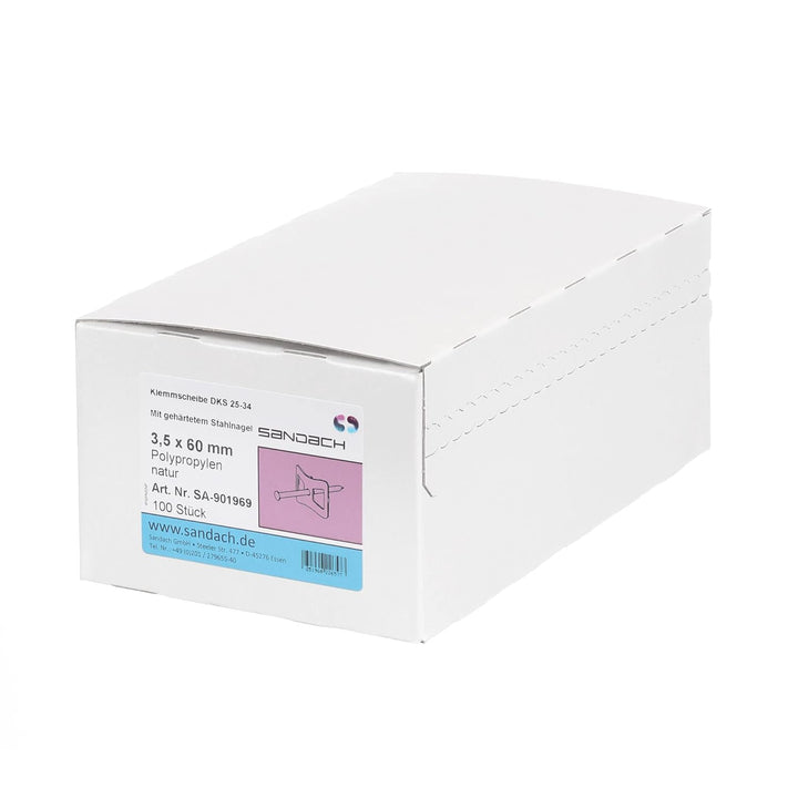 SD ProfiLine Nagelscheibe, 3,5 x 60 mm, mit Nagel, 100 Stück, 3,5 x 60 mm