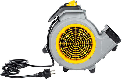 Vacmaster Air Mover-Gebläse | Teppichboden-Trockner Fan 3-Gang Mini Ventilator Leise und Leicht fur