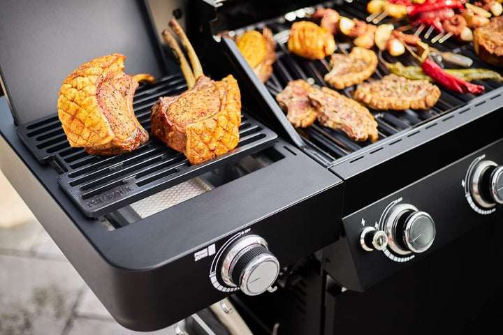 RÖSLE Guss-Grillrost Primezone VIDERO, Hochwertiger Grillrost aus emailliertem Gusseisen für RÖSLE P