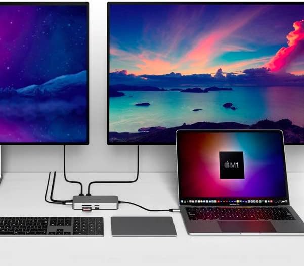 Hyper Drive Dual HDMI 10-in1 Travel Dock für MacBook