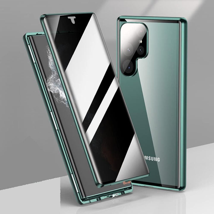 CeeEee Anti-Spy Case für Samsung S22 Ultra Hülle 5G Ultra Dünn Magnetische Cover mit Dual Gehärtetem