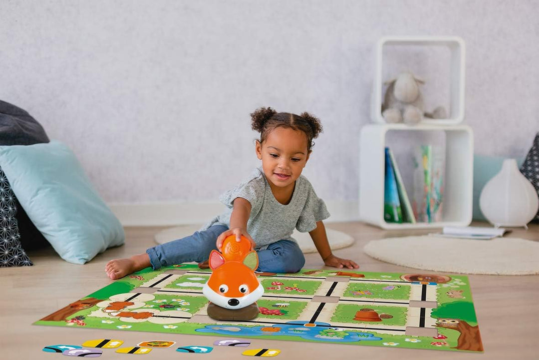 Smoby 190103WEB Jouet d'Eveil Interaktiver Fuchs Foxy – 2 Spielmodi – Lernen, Programmierung und Ric