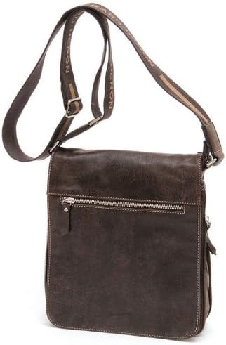 Gérard Henon , Herren Schultertasche Braun, Braun