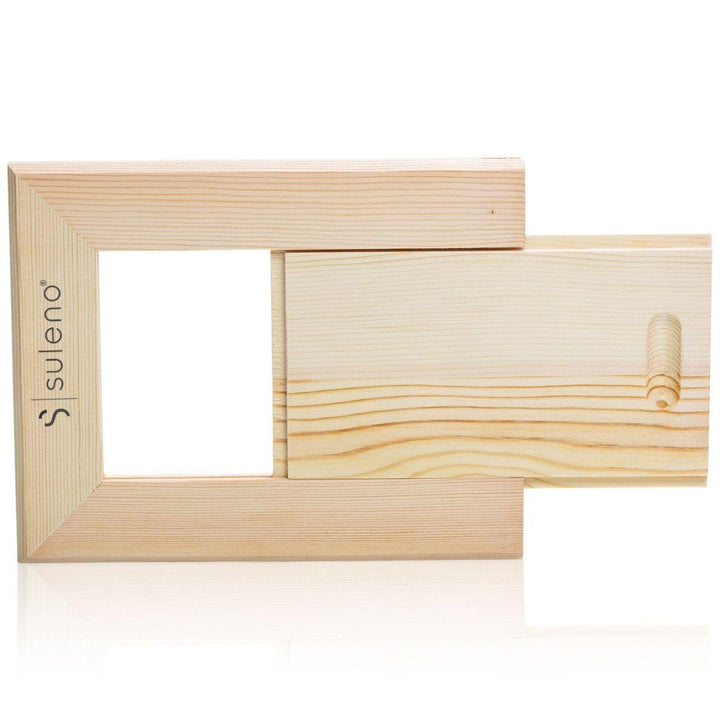 SULENO Sauna Abluftschieber Lüftungsgitter Belüftung Sauna 25 x 15 cm