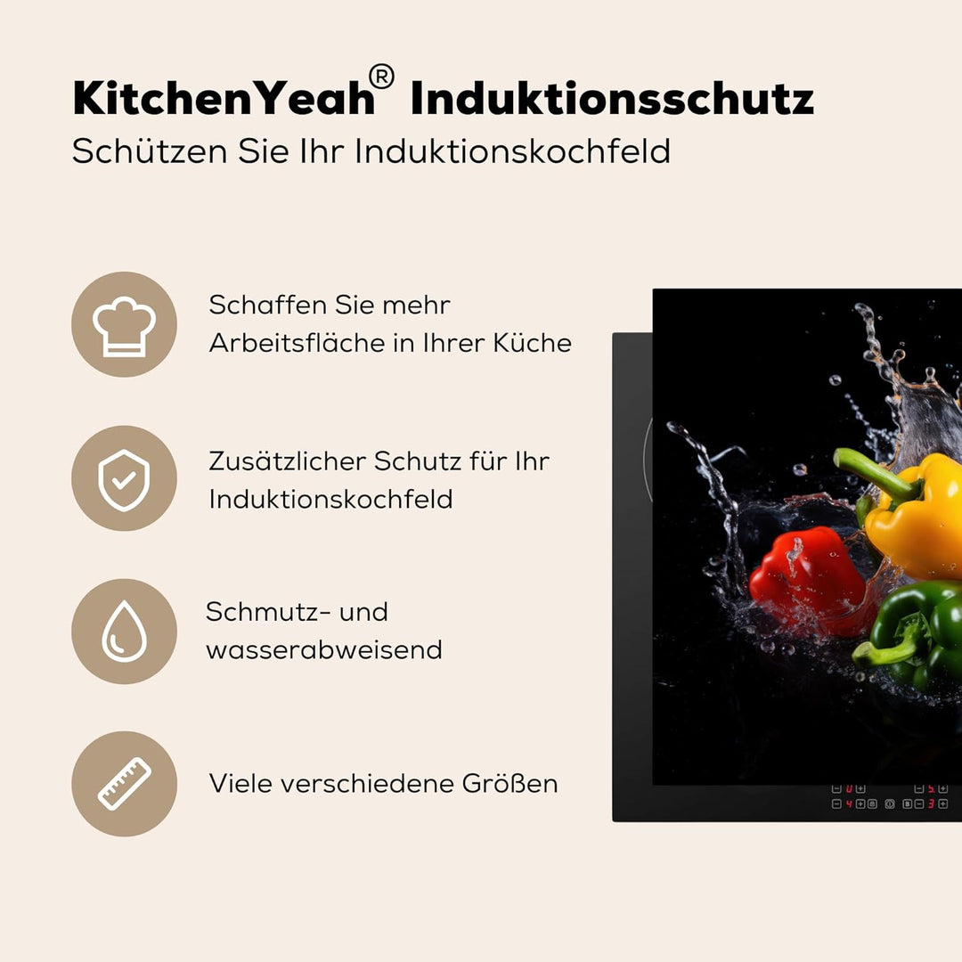Herdabdeckplatte Einteilig Herdabdeckung Abdeckplatte für Ceranfeld Abdeckung Induktionskochfeld Auf
