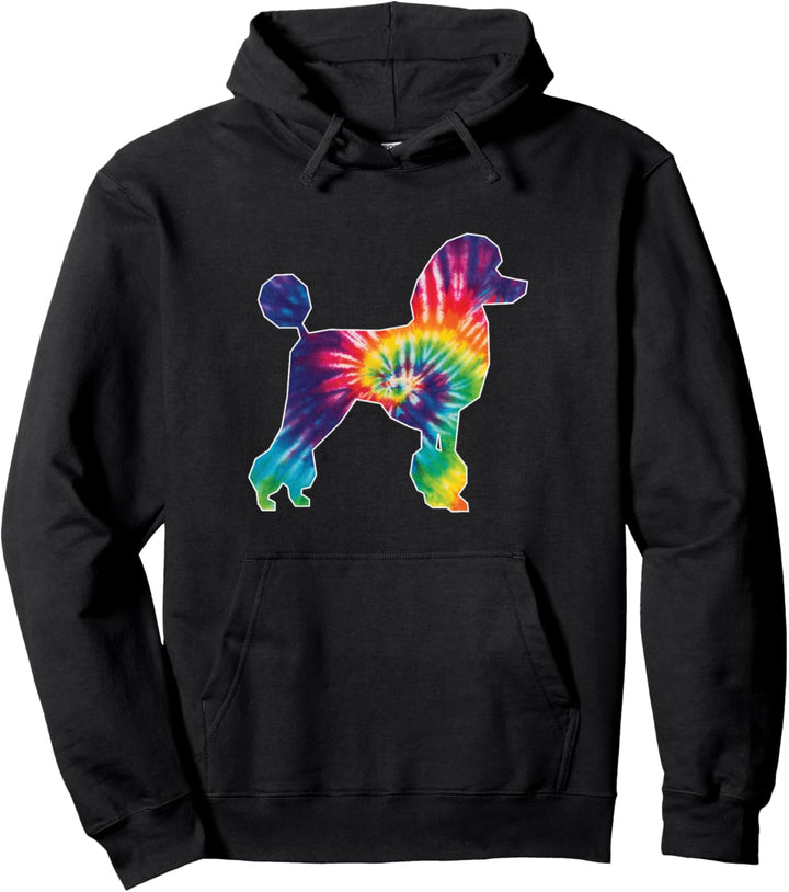 Tie Dye Dog Lover Poodle Pullover Hoodie
