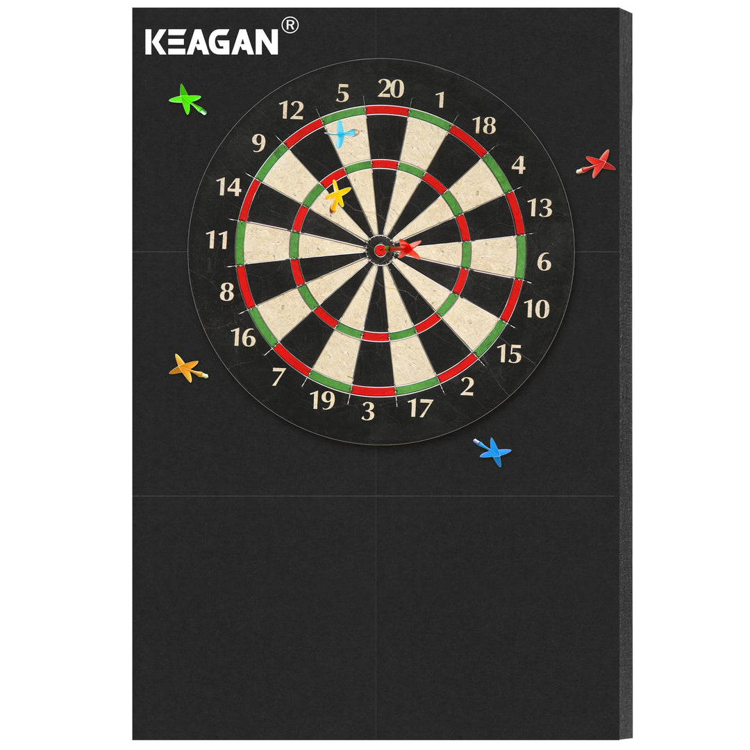KEAGAN Dartboard-Wandschutz, Eva-Dartboard-Wandschutz, 2,5 cm Verdickt, Selbstklebend, Gespleisst, W
