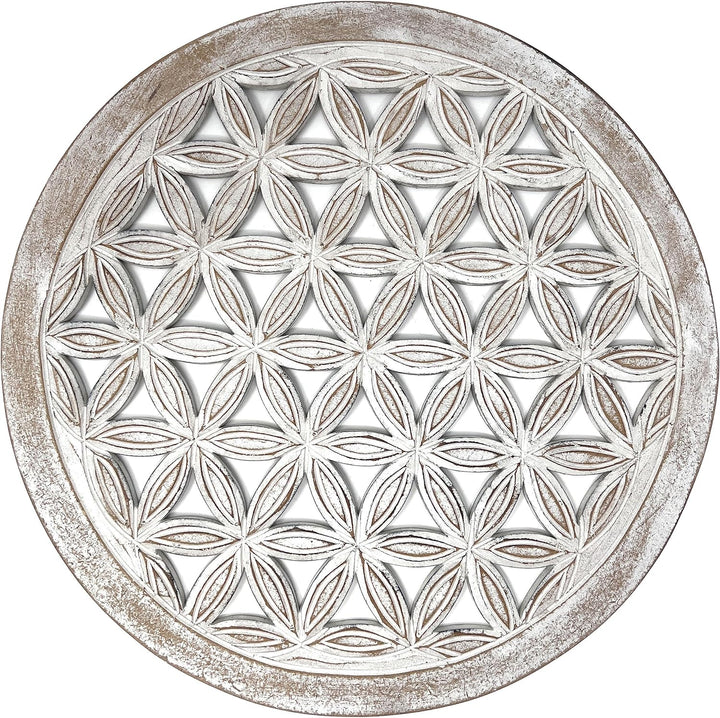 Trintura Blume des Lebens Wandbild 60cm Lebensblume Energiebild Handarbeit gross Wand-Bild-Dekoratio