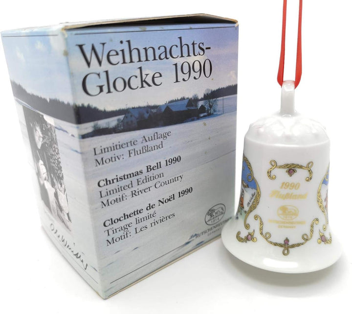 Hutschenreuther - Weihnachtsglocke 1990 - Glocke Porzellan
