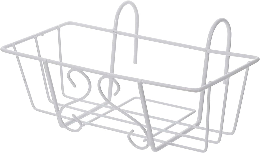 BESTONZON Balkongeländer Blumentopf Halterung Balkon Geländer Topf Regal Metall Blumentopfhalter Eis