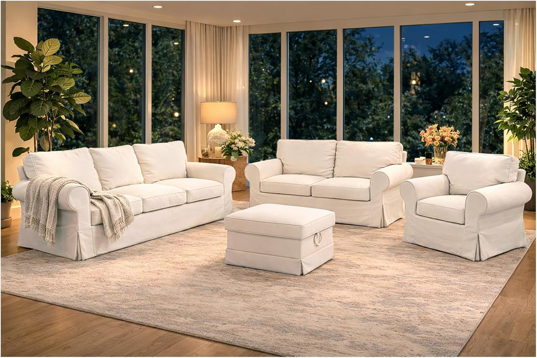 HomeTown Market Strapazierfähiger Sofabezug Ersatz kompatibel für IKEA Ektorp Sofa Cover. Slipcover