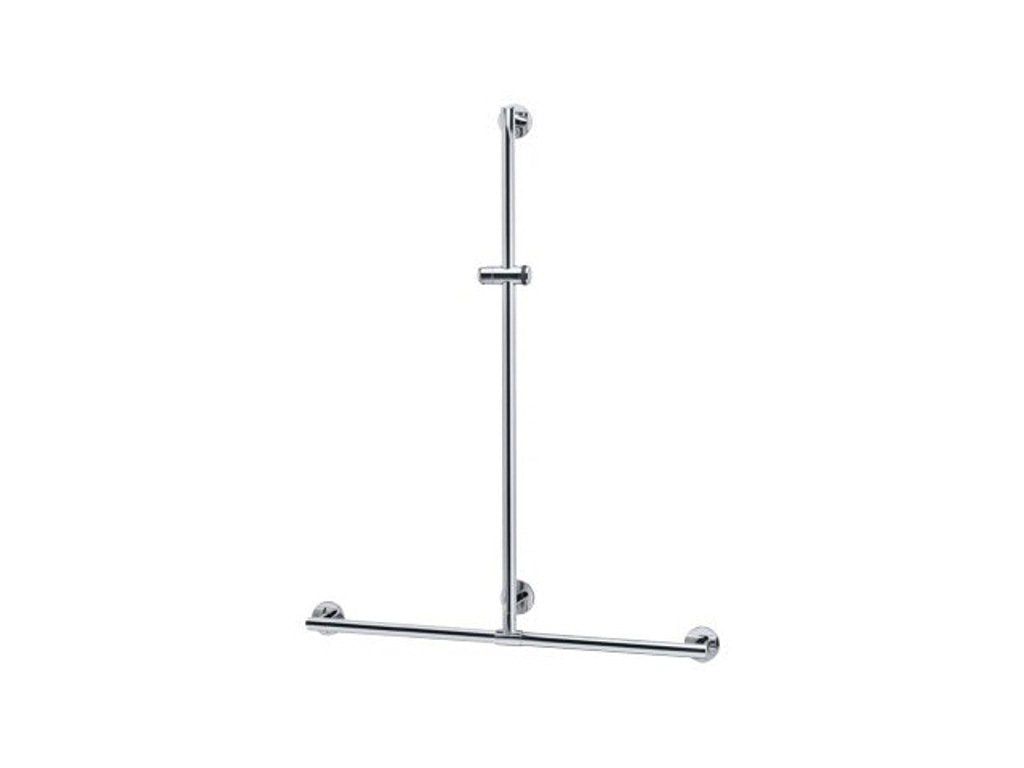 Keuco 34914010611 Duschhandlauf Plan Care mit Brausestange, verchromt, 682/1263 mm, 682/1263 mm