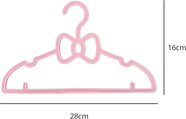 Kleiderbügel für Kinder, Kunststoff, mehrfarbig, Multipack Code 9830 (30, 9836-Rosa) 30 9836-rosa, 3