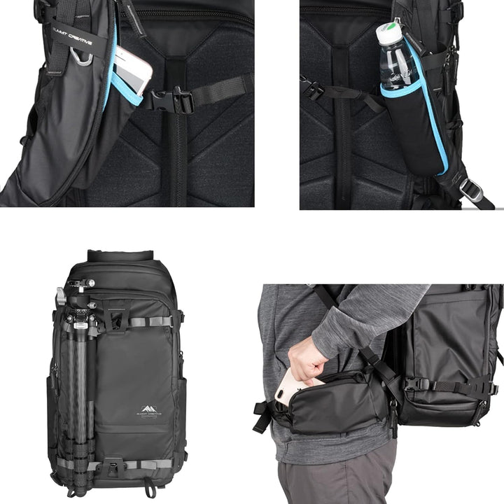 Summit 40L–50L Wasserdichter Rucksack – Kameratasche-Set mit Einsatz für DSLR/SLR/Spiegellose Kamera