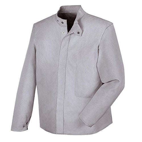 teXXor 4121-60 Schweisserjacke aus Rindvollleder, Grösse 60, Weiss/Grau