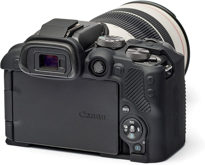 easyCover - Silikon Kameratasche - Schutz für Ihre Kamera - Canon R10 - Schwarz Black, Black