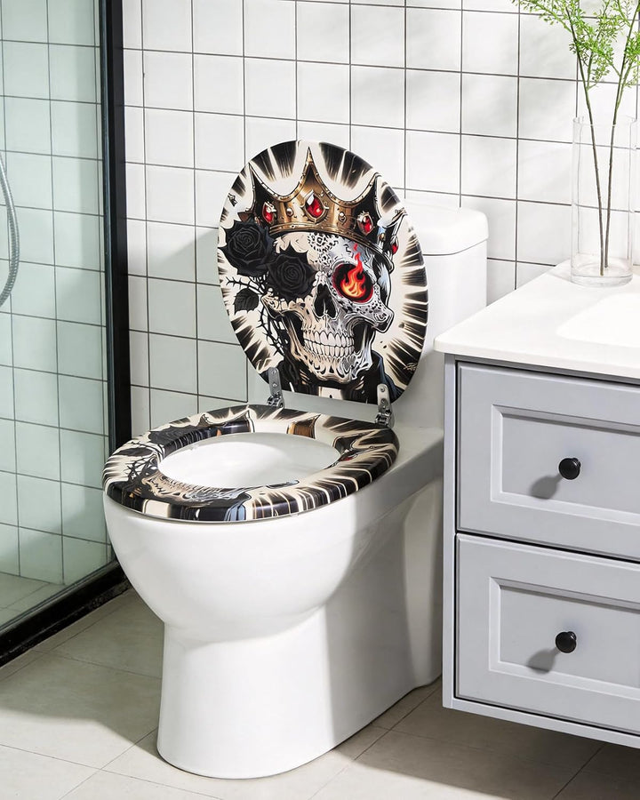 Ribelli WC Sitz mit Absenkautomatik, Toilettendeckel O-Form in Viele Motiven, Klodeckel Einfache Mon